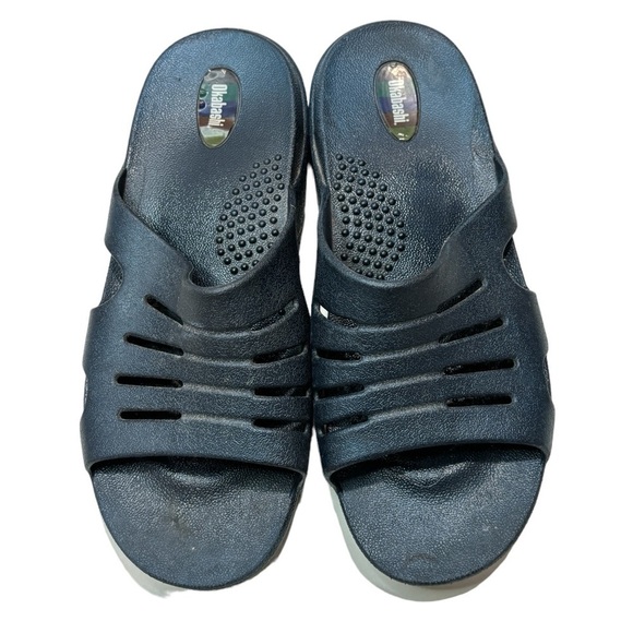 Okabashi Eurosport Slide Sandal Navy Blue size large size 7.5-8.5 - Picture 2 of 8